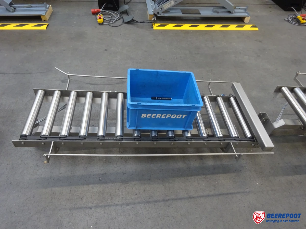 Rollenbaan, drive, RVS